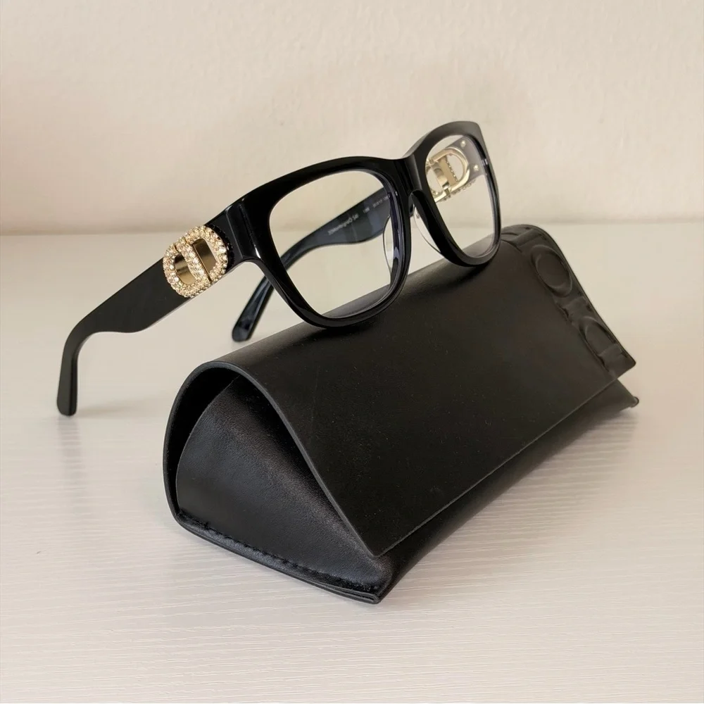 New! Dior Women's Glasses in Black, 30MontaigneO S4I 12BB, Authentic